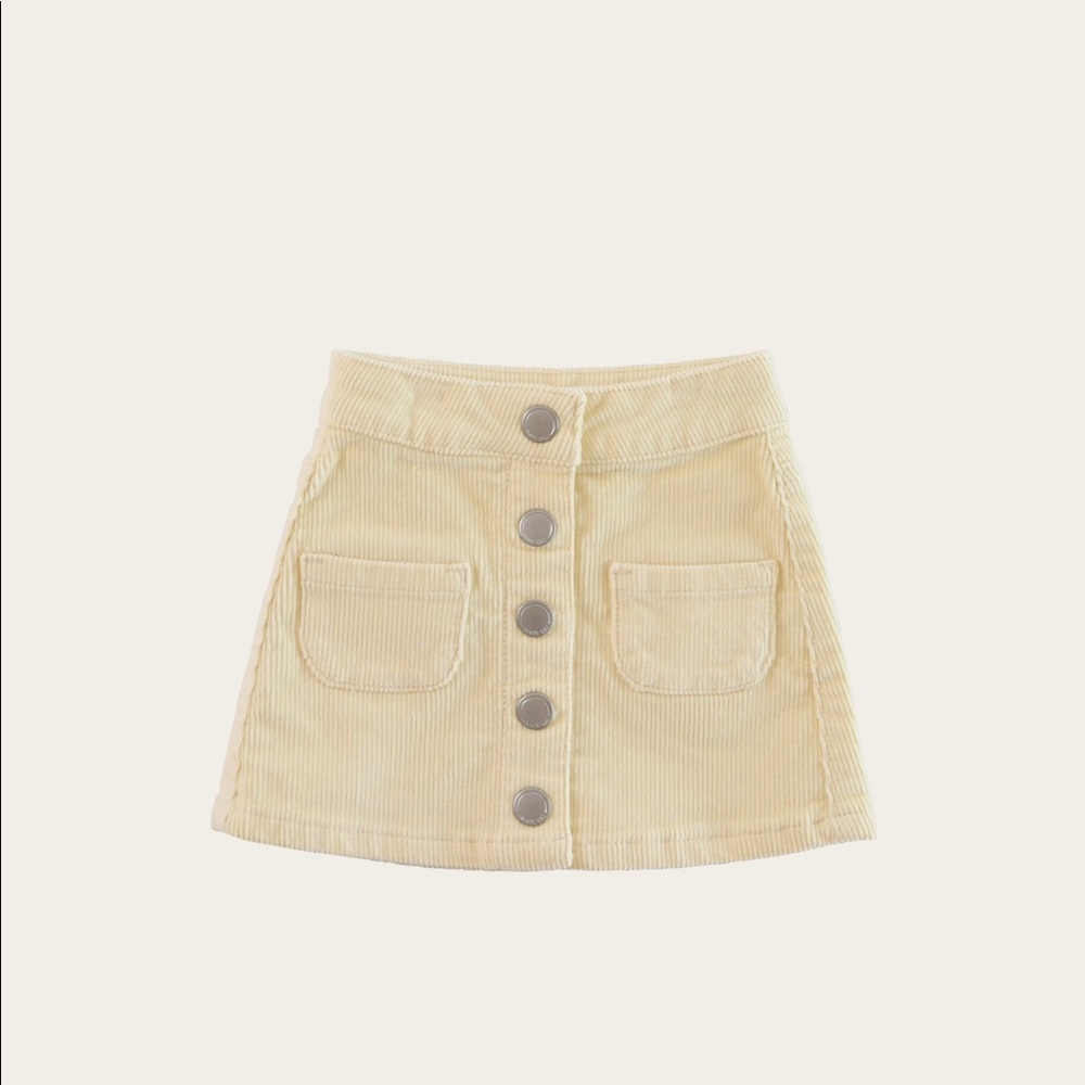 Ava Cord Skirt - Pear